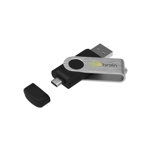 USB OTG - LA chiavetta USB OTG ha due connettori: USB e connettore di Tipo C