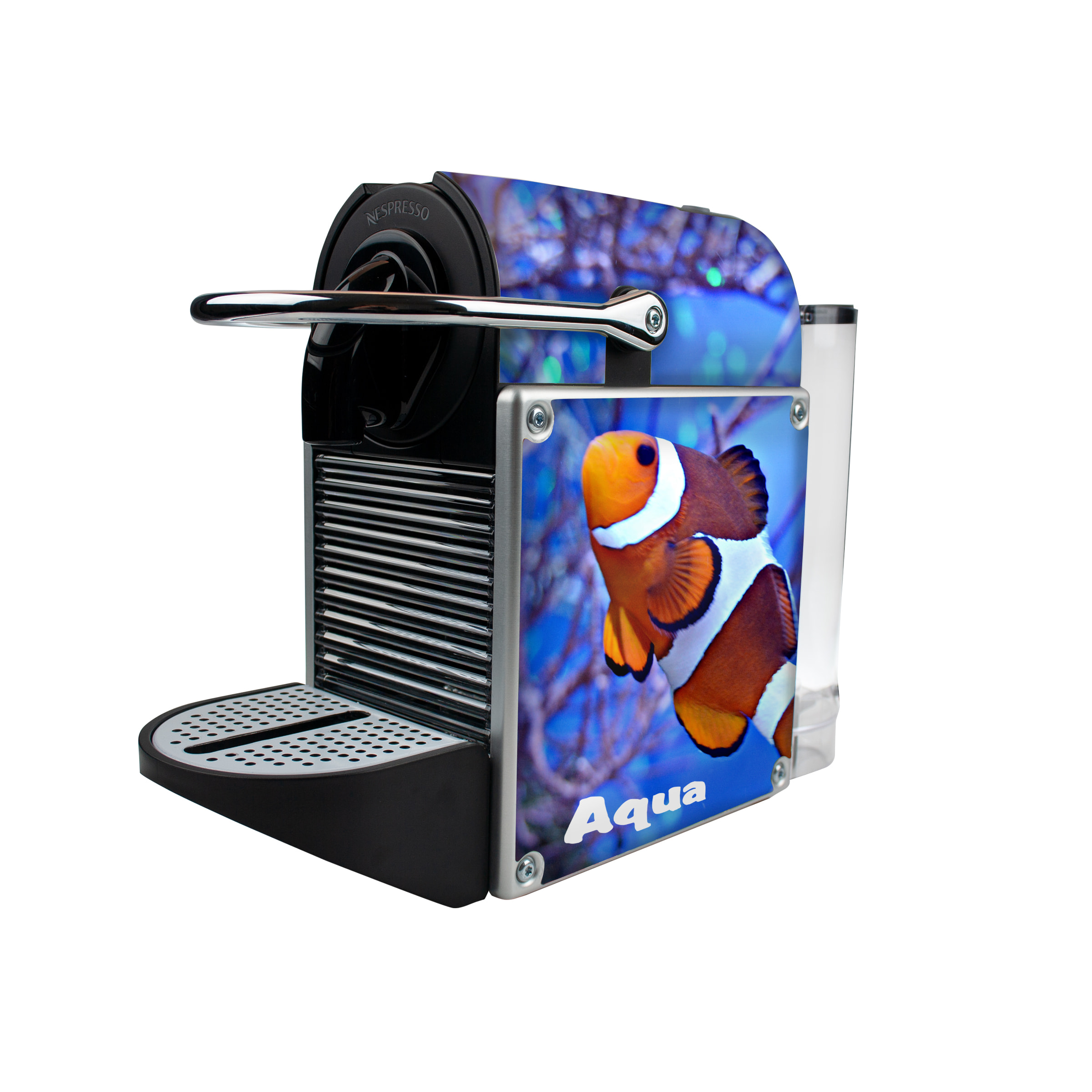 Nespresso Pixie Metal Alu nera - Personalizzabile con una Max Print